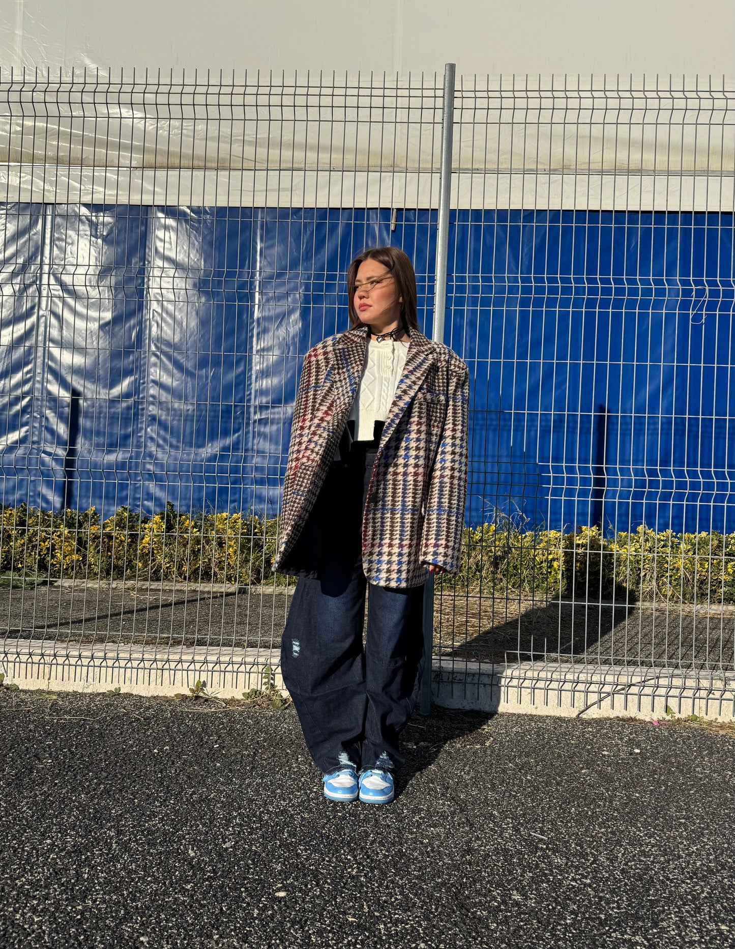 Blazer Oversize Tartan by Lumina - FIT-CHECK